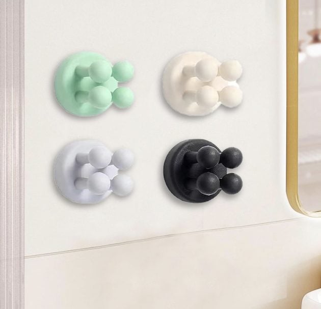 4 Pack Silicone Toothbrush Holders 